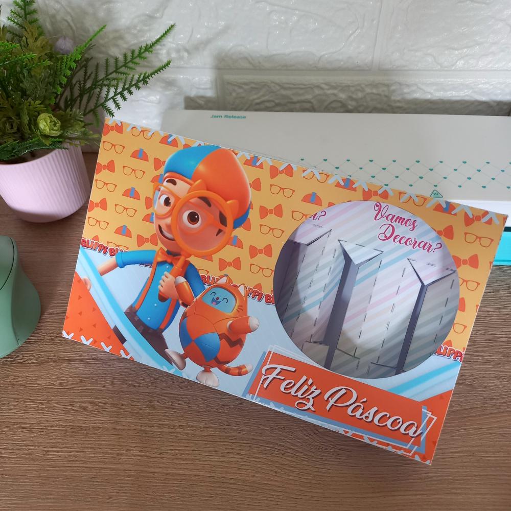 Arquivo de Corte Caixa Mini Confeiteiro Blippi - STUDIO/PDF