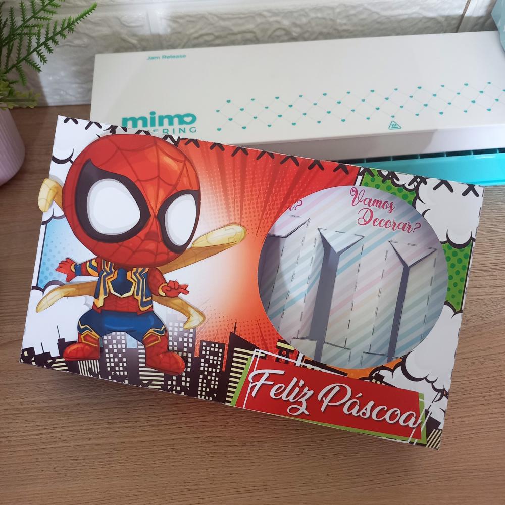 Arquivo de Corte Caixa Mini Confeiteiro Homem Aranha 14 - STUDIO/