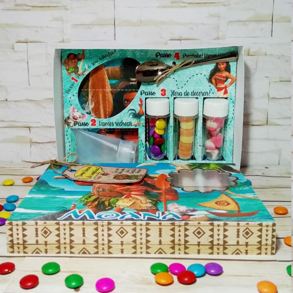 Arquivo de Corte Caixa Mini Confeiteiro Moana 05 - STUDIO/PDF