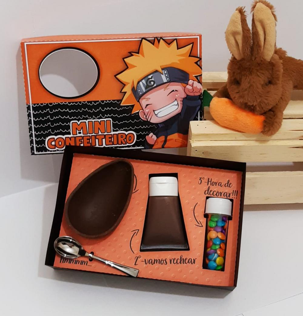 Arquivo de Corte Caixa Mini Confeiteiro Naruto 03 - STUDIO/PDF