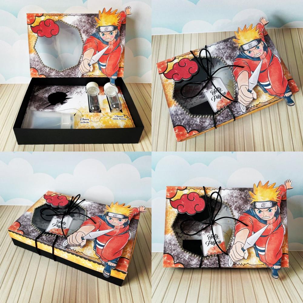 Arquivo de Corte Caixa Mini Confeiteiro Naruto 06 - STUDIO/PDF/PN