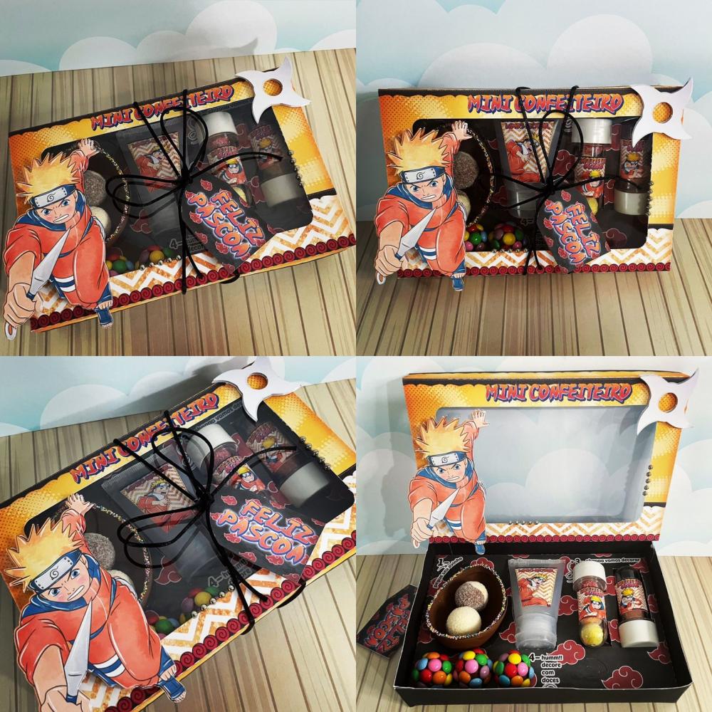 Arquivo de Corte Caixa Mini Confeiteiro Naruto 09 - STUDIO/PDF/PN