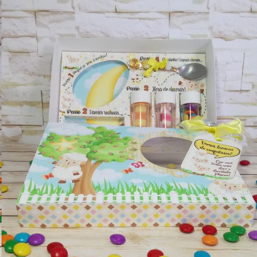 Arquivo de Corte Caixa Mini Confeiteiro Ovelhinha 01 - STUDIO/PDF