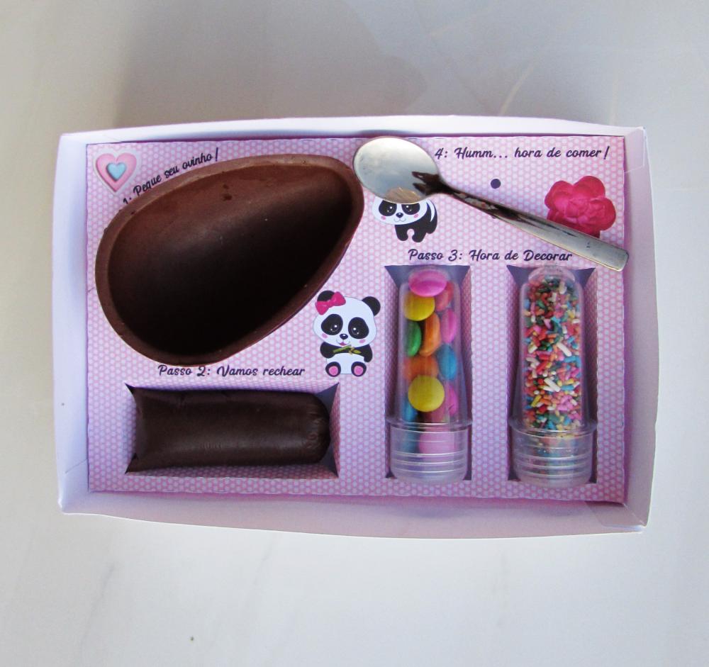 Arquivo de Corte Caixa Mini Confeiteiro Panda 01 - STUDIO/PDF