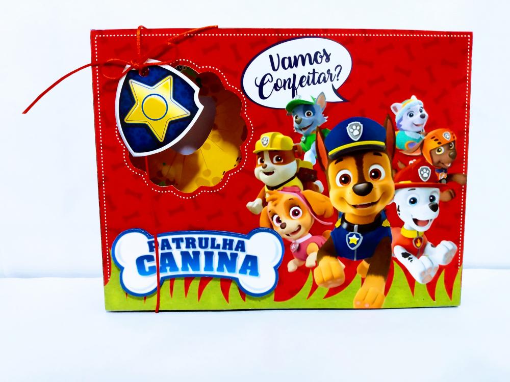 Arquivo de Corte Caixa Mini Confeiteiro Patrulha Canina 05 - Stud