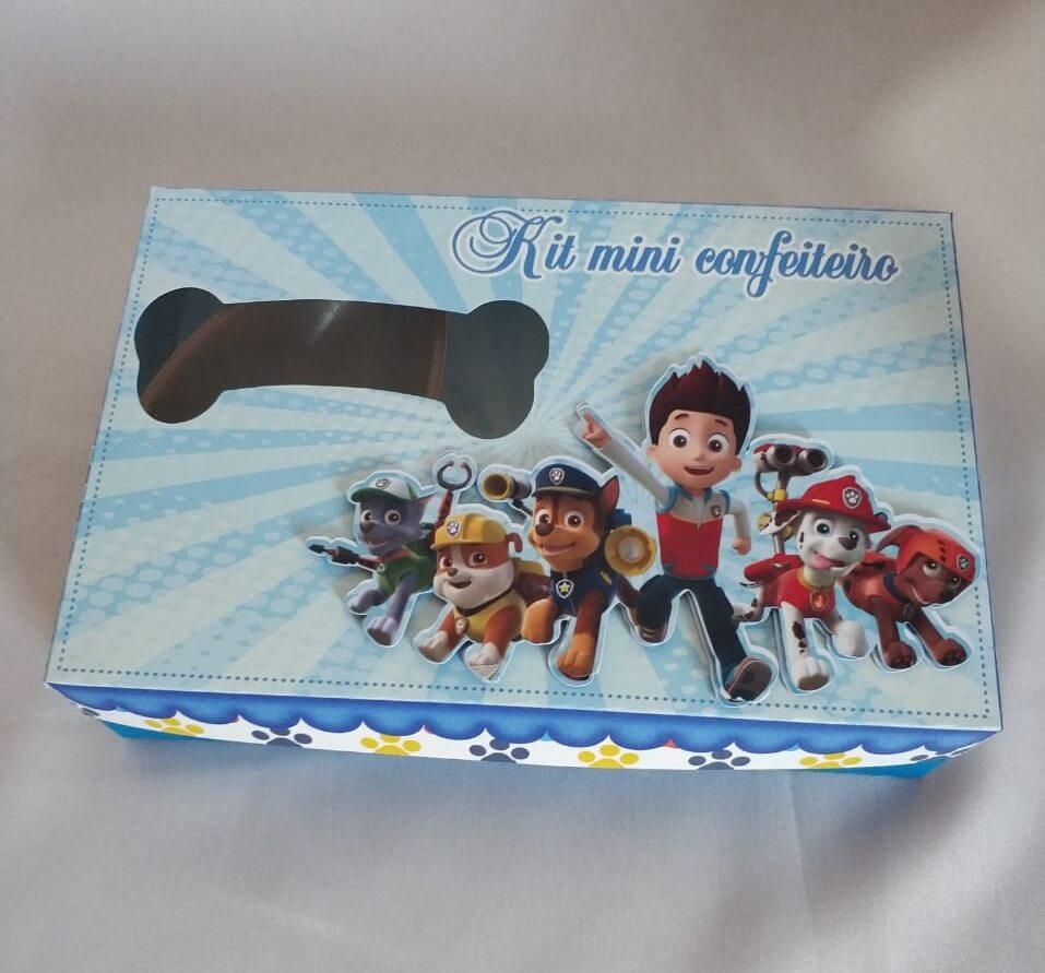 Arquivo de Corte Caixa Mini Confeiteiro Patrulha Canina 13 - Stud