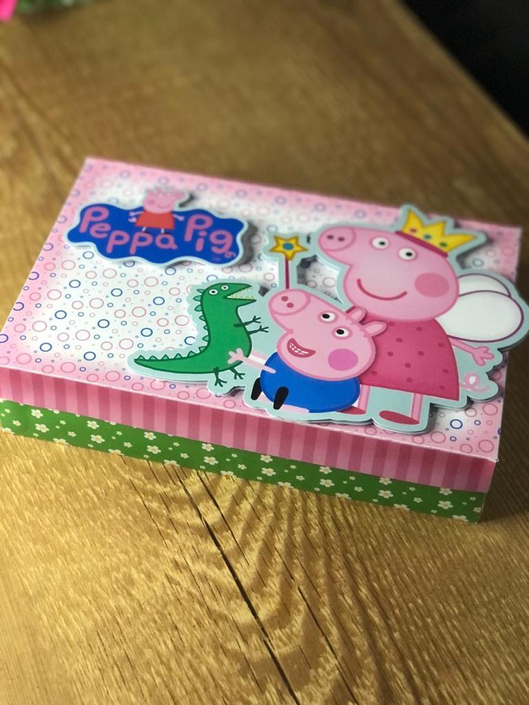 Arquivo de Corte Caixa Mini Confeiteiro Peppa Pig 05 - Studio/PDF