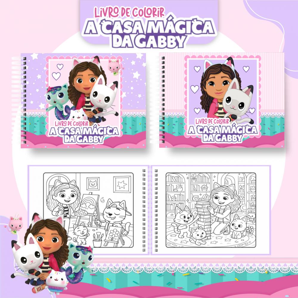 Arquivo Digital Livro de Colorir A Casa Mágica da Gabby PDF