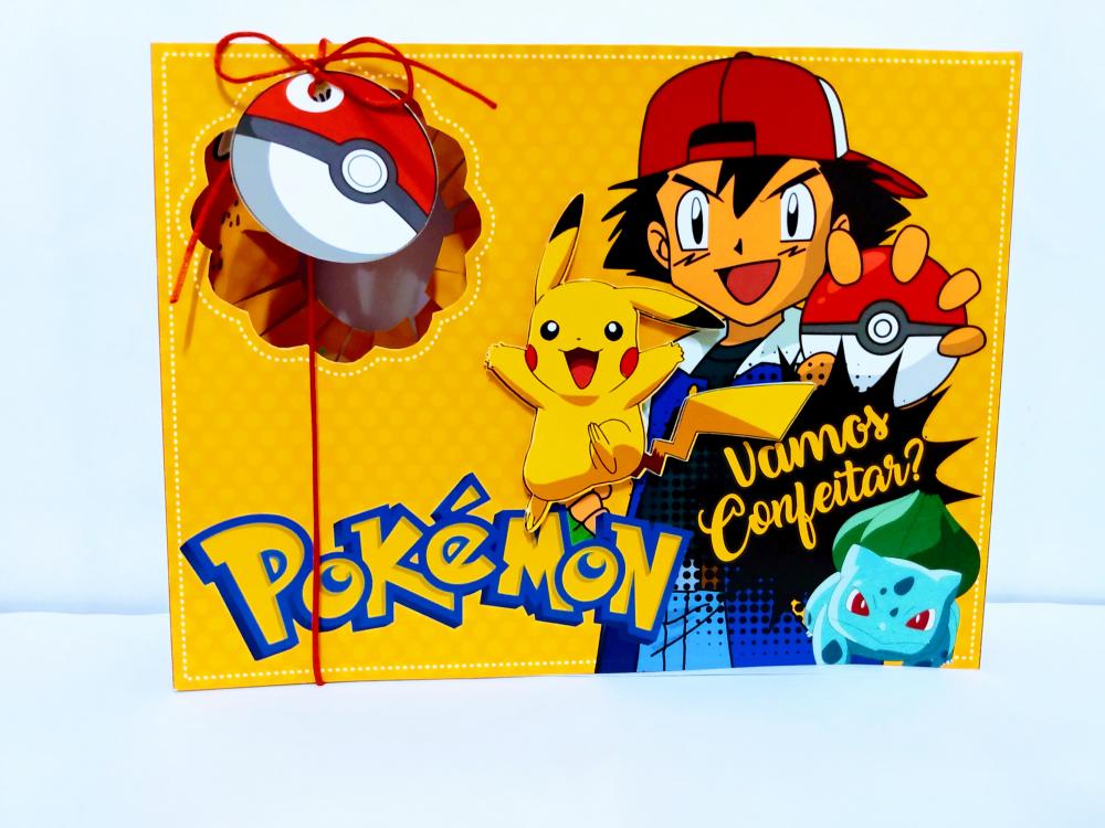 Arquivo de Corte Caixa Mini Confeiteiro POKEMON 03 - Studio/PDF