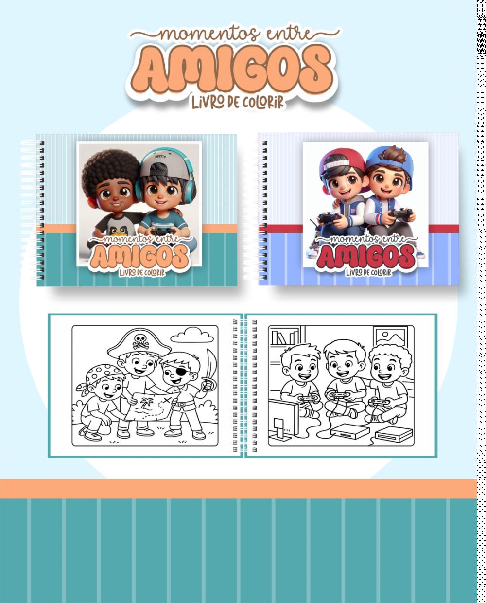 Arquivo Digital Livro de Colorir Amigos 02 PDF