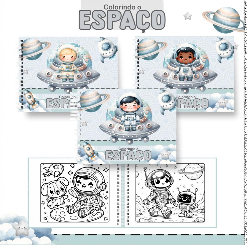 Arquivo Digital Livro de Colorir Astronauta 01 PDF