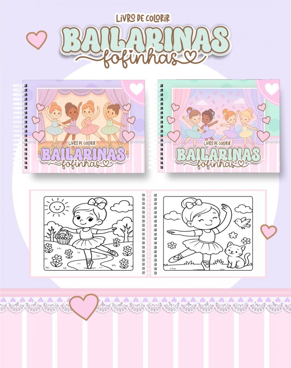 Arquivo Digital Livro de Colorir Bailarina 02 PDF