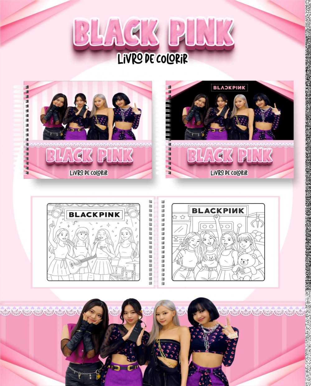 Arquivo Digital Livro de Colorir Black Pink PDF