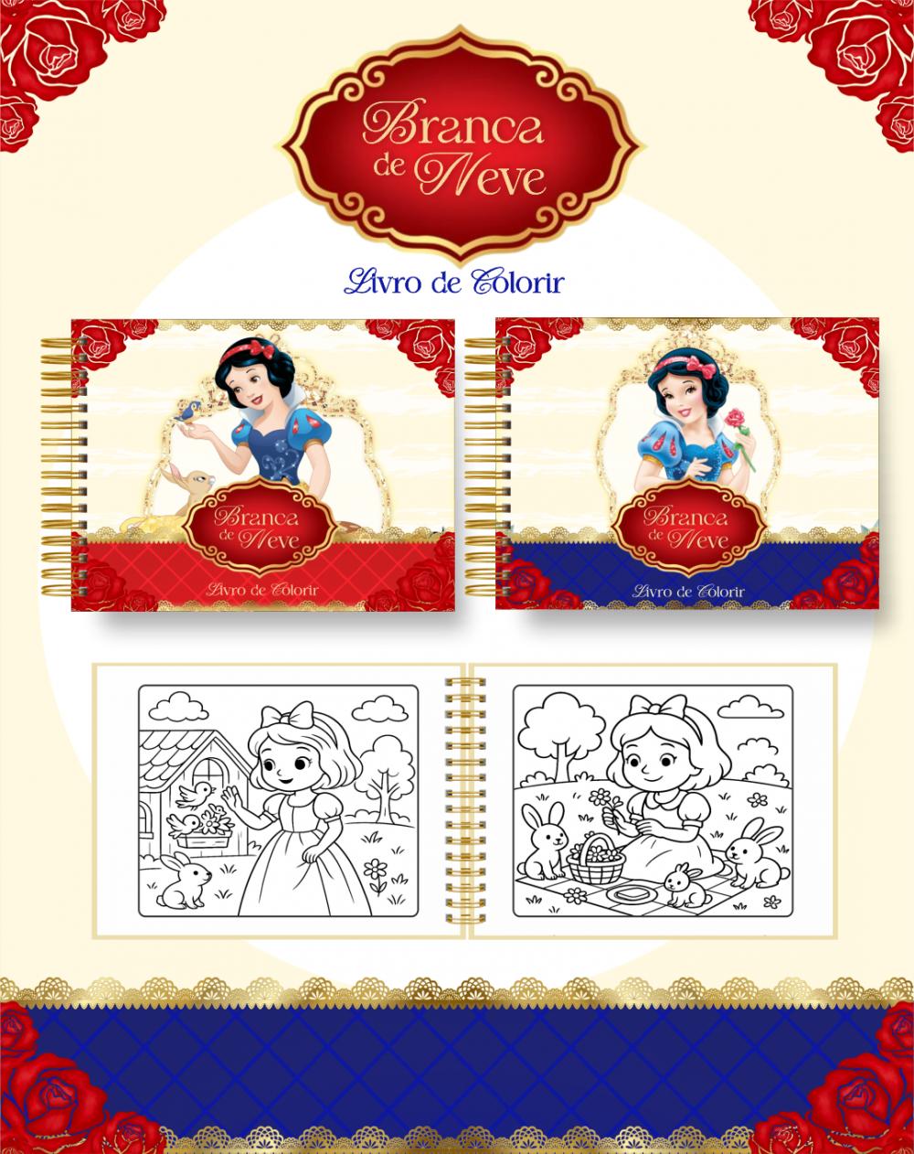 Arquivo Digital Livro de Colorir Branca de Neve 02 PDF