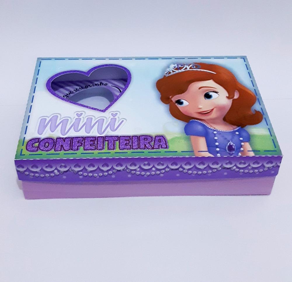 Arquivo de Corte Caixa Mini Confeiteiro Princesa Sofia 01 - Studi