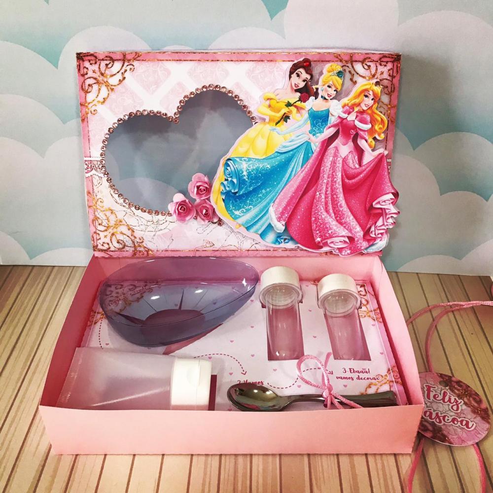 Arquivo de Corte Caixa Mini Confeiteiro Princesas 01 - Studio/PDF