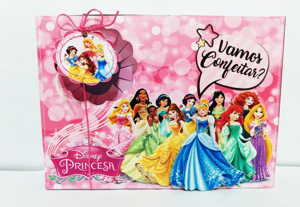 Arquivo de Corte Caixa Mini Confeiteiro Princesas 02 - Studio/PDF