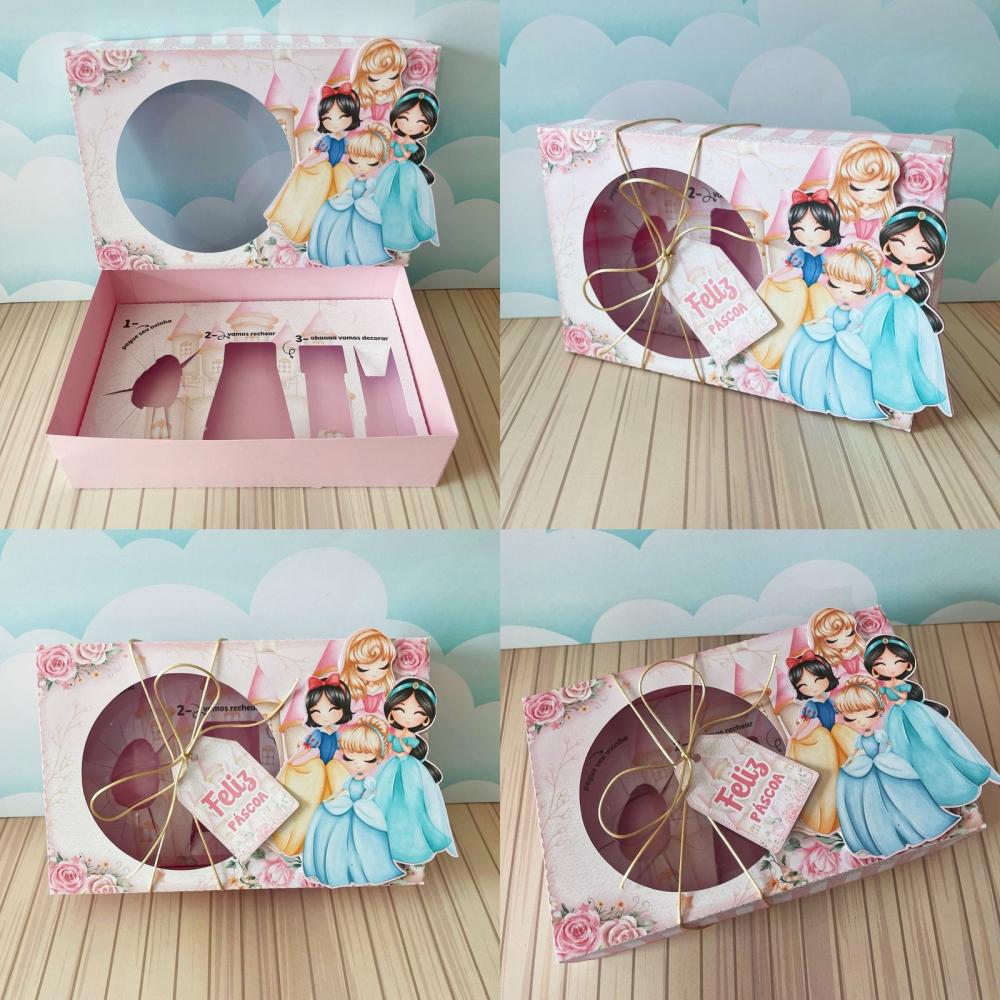 Arquivo de Corte Caixa Mini Confeiteiro Princesas 10 - Studio/PDF