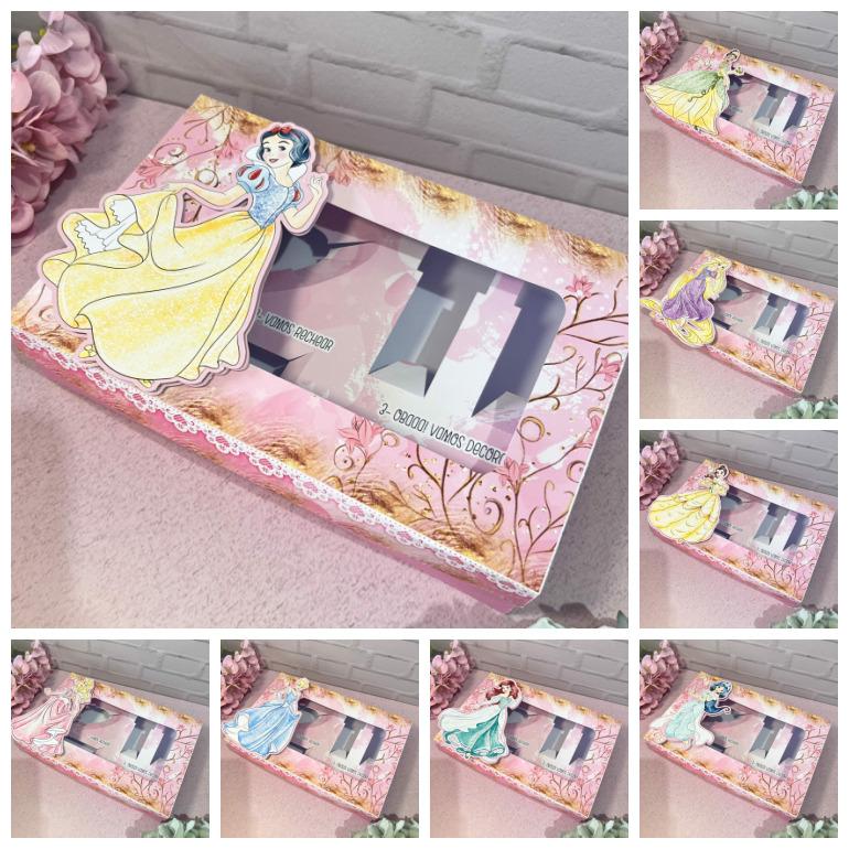 Arquivo de Corte Caixa Mini Confeiteiro Princesas 11 - Studio/PDF