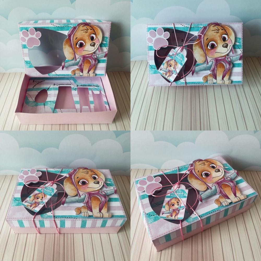 Arquivo de Corte Caixa Mini Confeiteiro Skye 02 - Studio/PDF/PNG