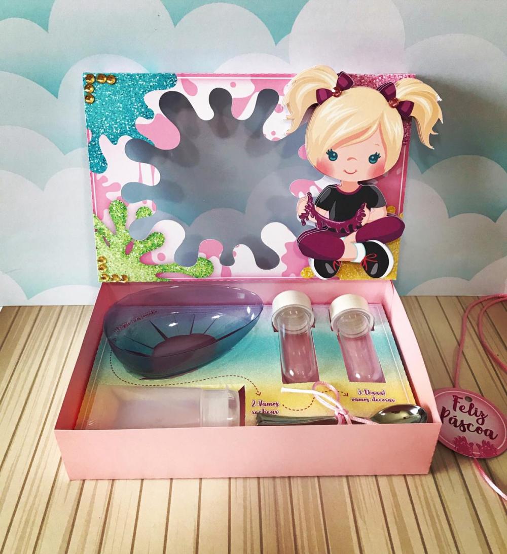 Arquivo de Corte Caixa Mini Confeiteiro SLIME 01 - Studio/PDF/PNG