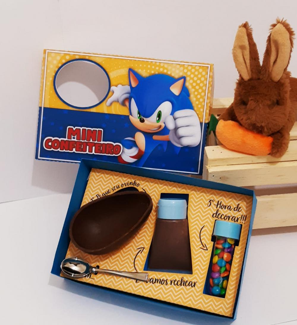 Arquivo de Corte Caixa Mini Confeiteiro SONIC 03 - Studio/PDF
