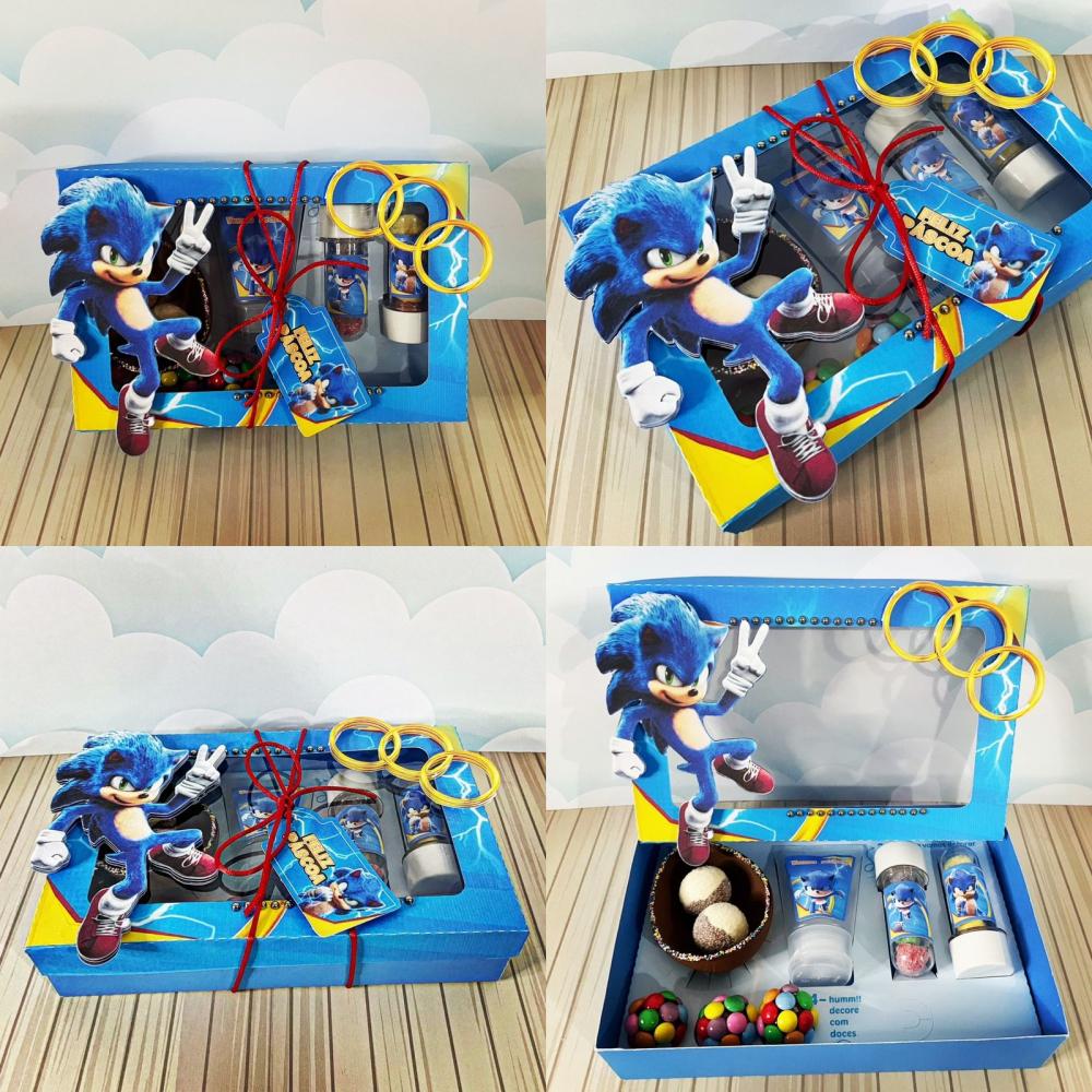 Arquivo de Corte Caixa Mini Confeiteiro SONIC 05 - Studio/PDF/PNG