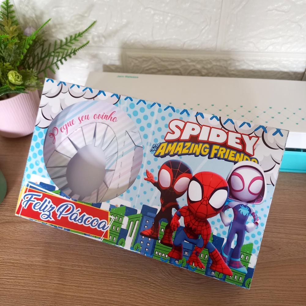 Arquivo de Corte Caixa Mini Confeiteiro Spidey Amazing Friends - 