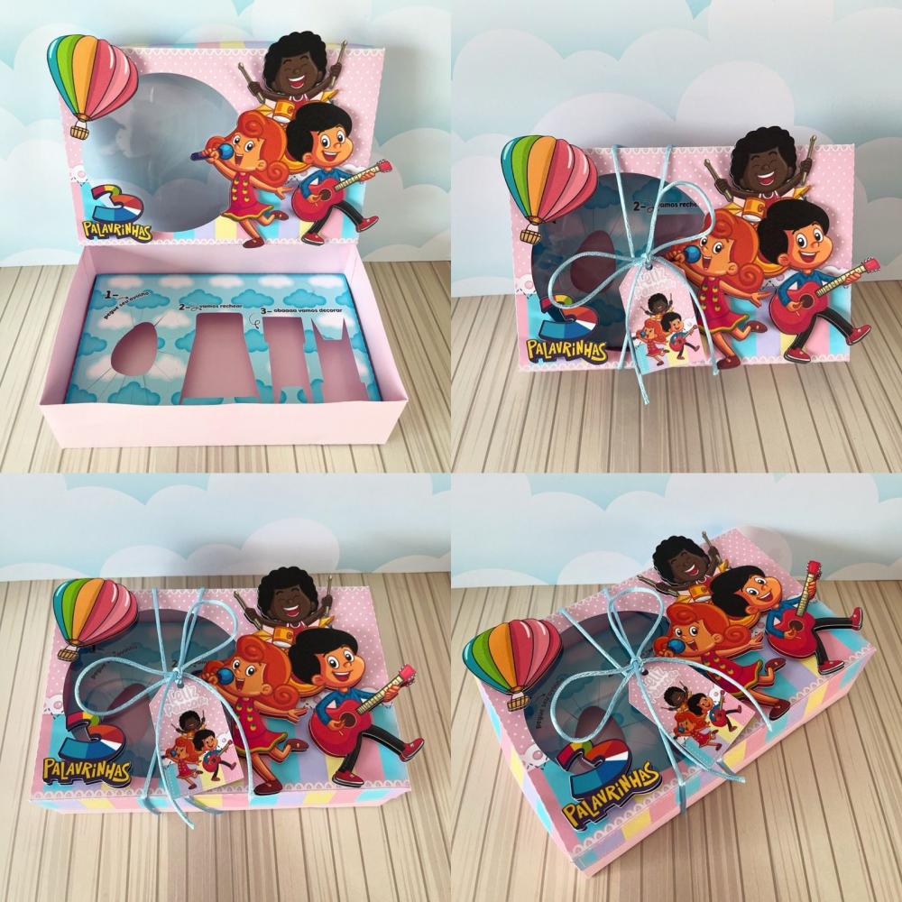 Arquivo de Corte Caixa Mini Confeiteiro Três Palavrinhas 02 - ST