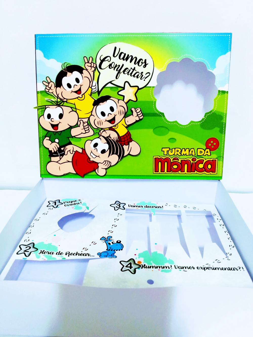 Arquivo de Corte Caixa Mini Confeiteiro Turma da Mônica 02 - STU