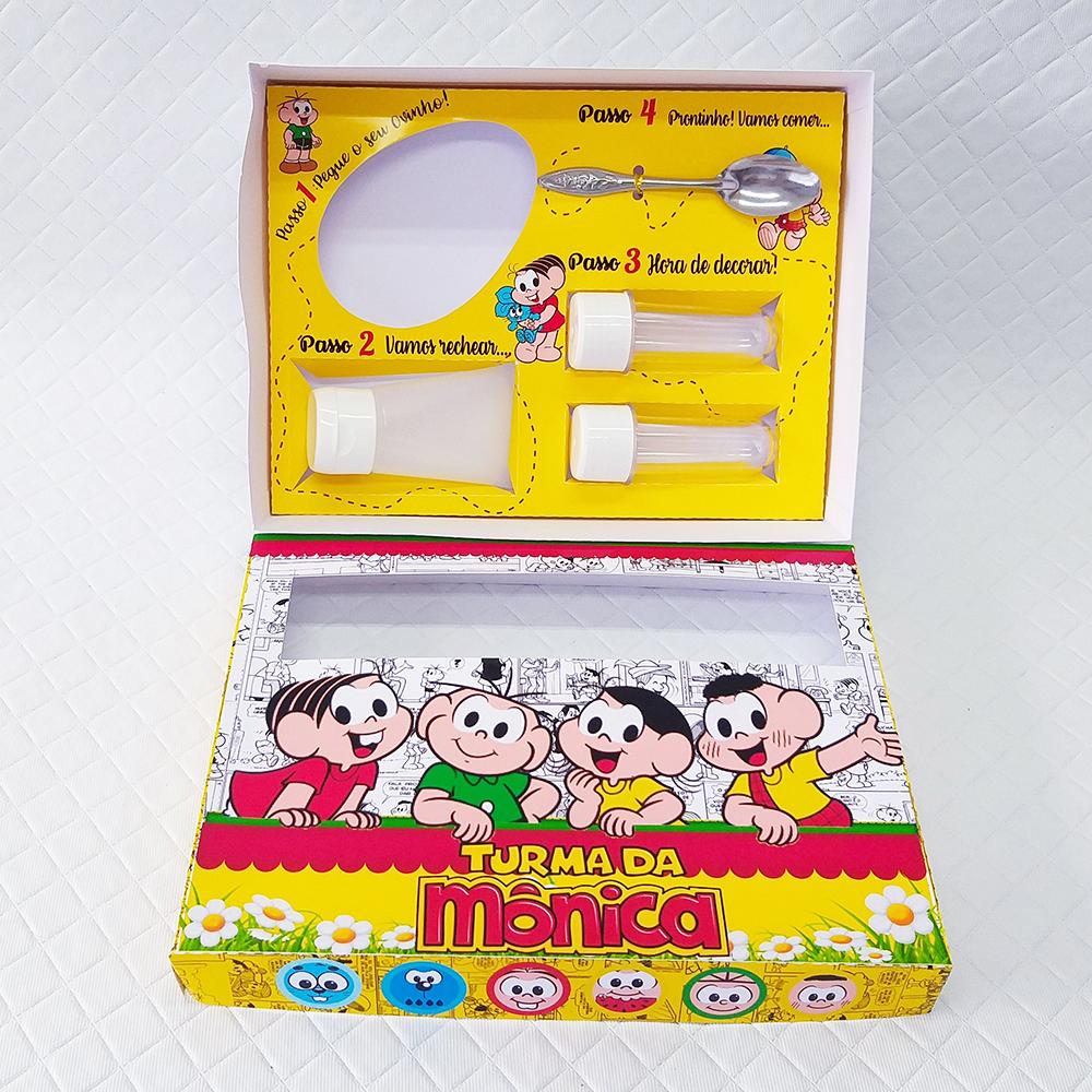 Arquivo de Corte Caixa Mini Confeiteiro Turma da Mônica 04 - STU