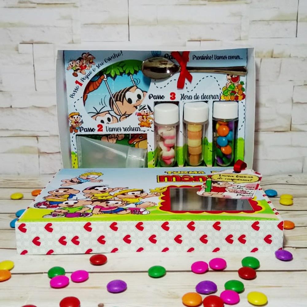 Arquivo de Corte Caixa Mini Confeiteiro Turma da Mônica 05 - STU