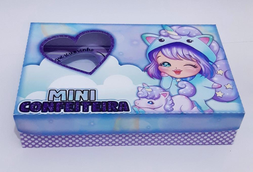 Arquivo de Corte Caixa Mini Confeiteiro Unicórnio 05 - STUDIO/PD