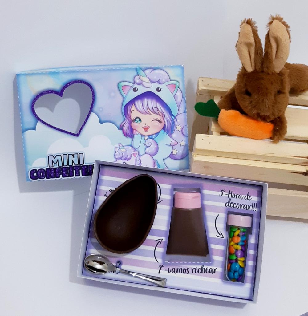 Arquivo de Corte Caixa Mini Confeiteiro Unicórnio 05 - STUDIO/PD