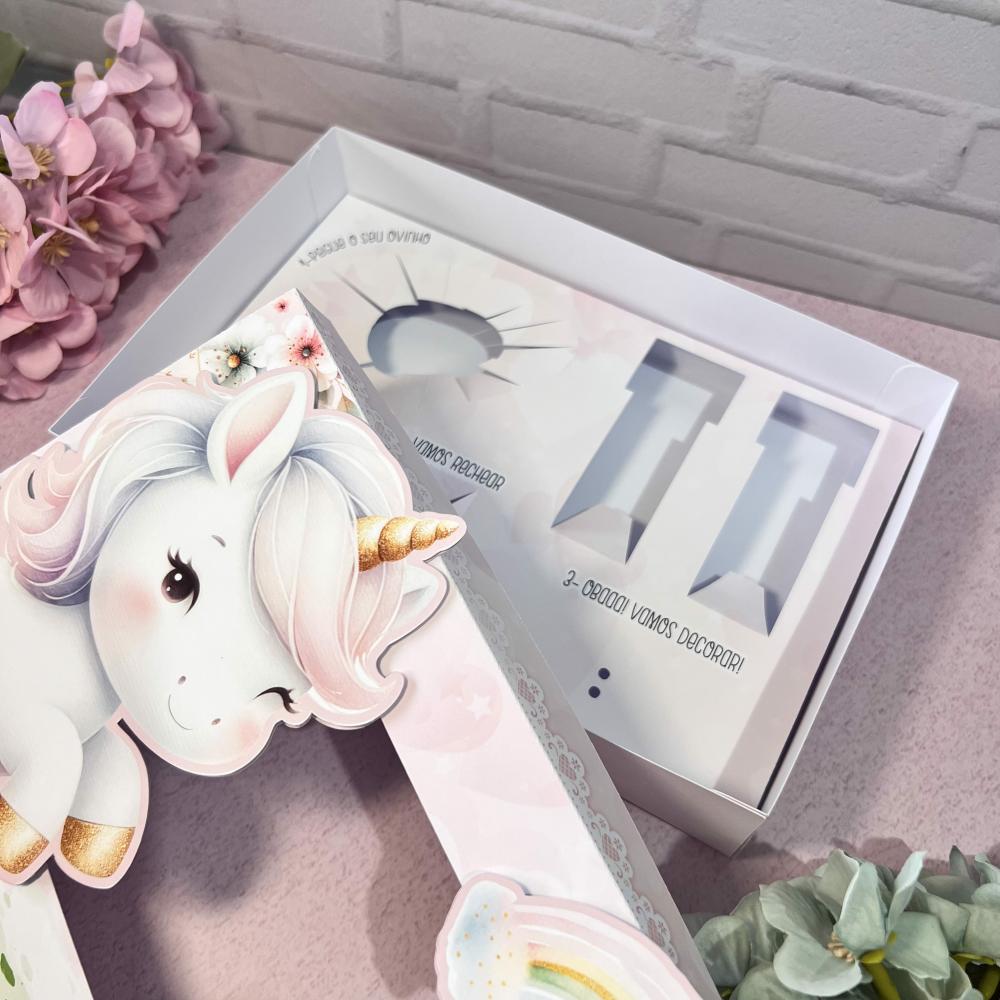Arquivo de Corte Caixa Mini Confeiteiro Unicórnio 18 - STUDIO/PD