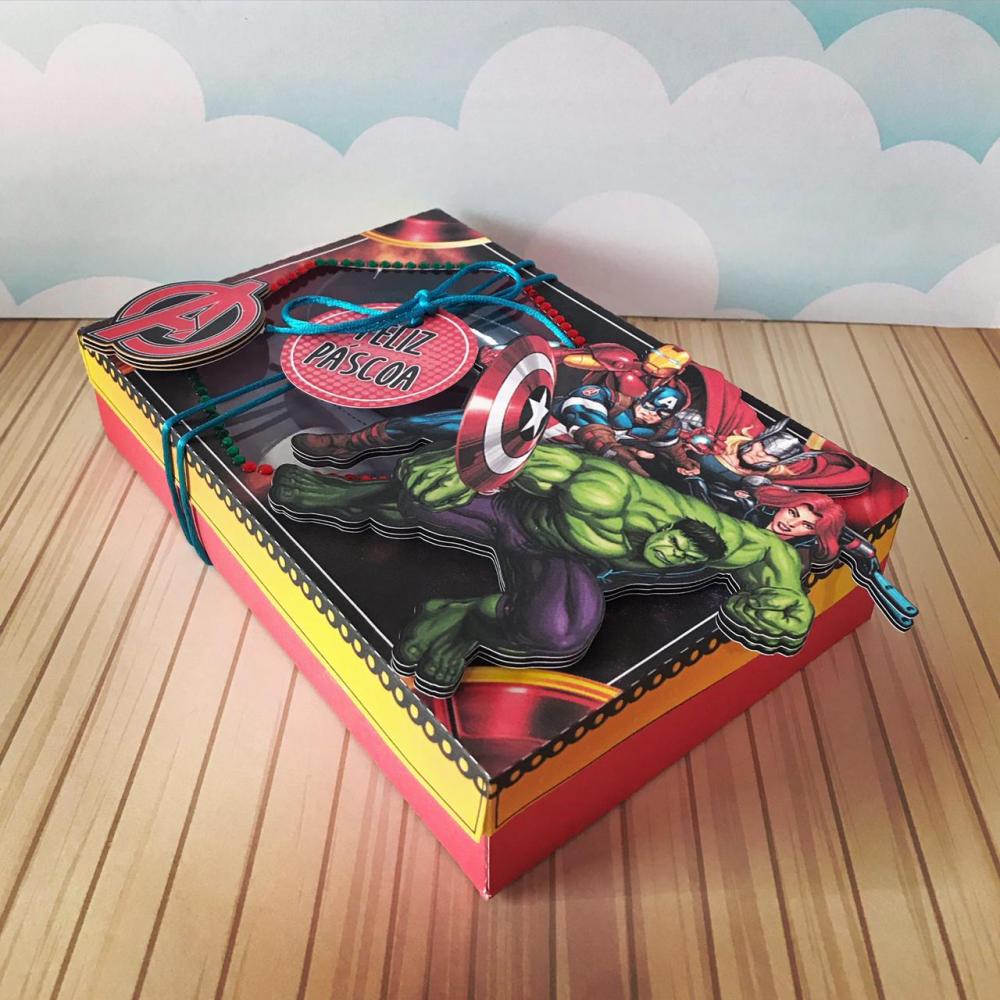 Arquivo de Corte Caixa Mini Confeiteiro Vingadores 01 - STUDIO/PD