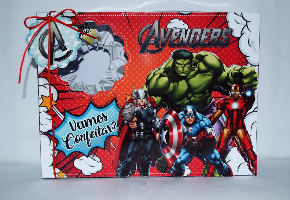 Arquivo de Corte Caixa Mini Confeiteiro Vingadores 03 - STUDIO/PD