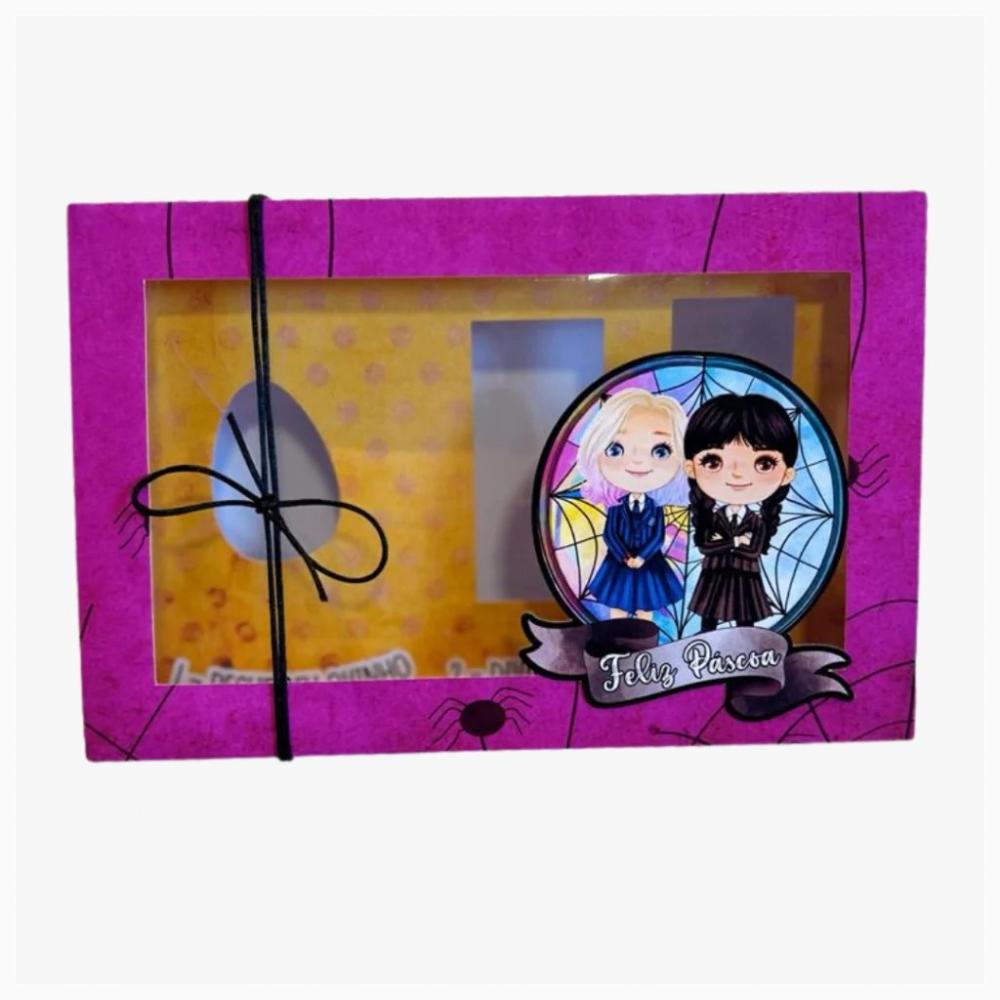 Arquivo de Corte Caixa Mini Confeiteiro Wandinha 04 - Studio/PNG