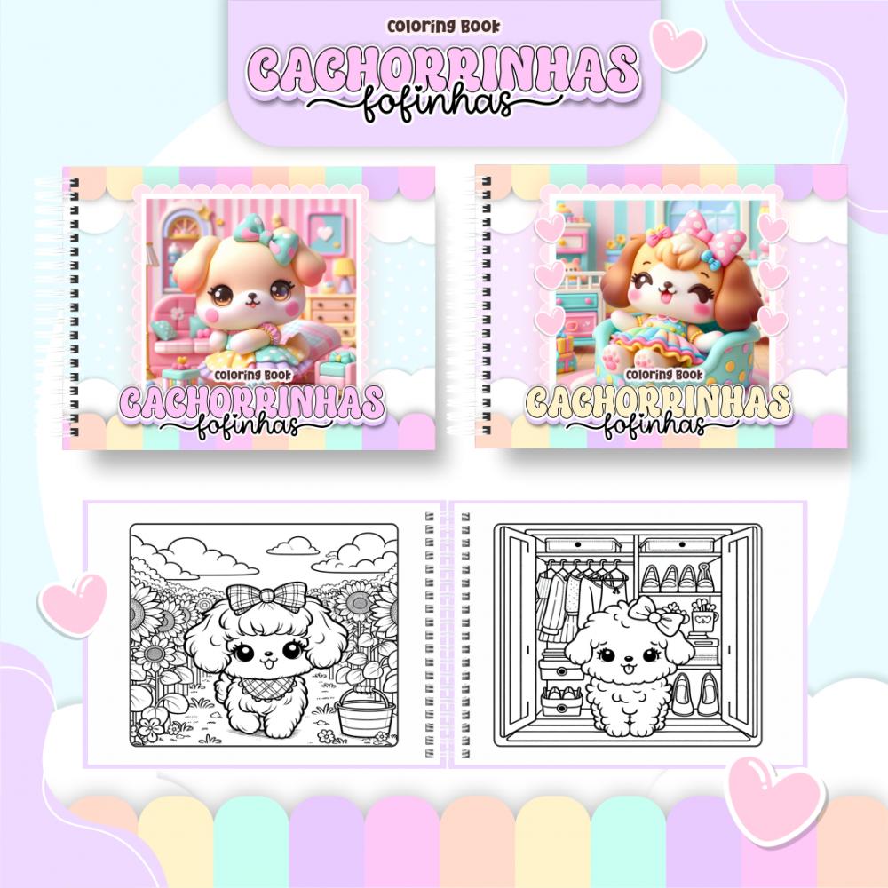 Arquivo Digital Livro de Colorir Cachorrinha PDF