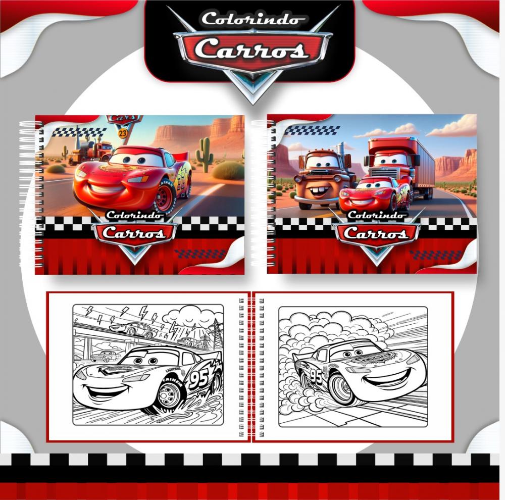 Arquivo Digital Livro de Colorir Carros Disney 01 PDF