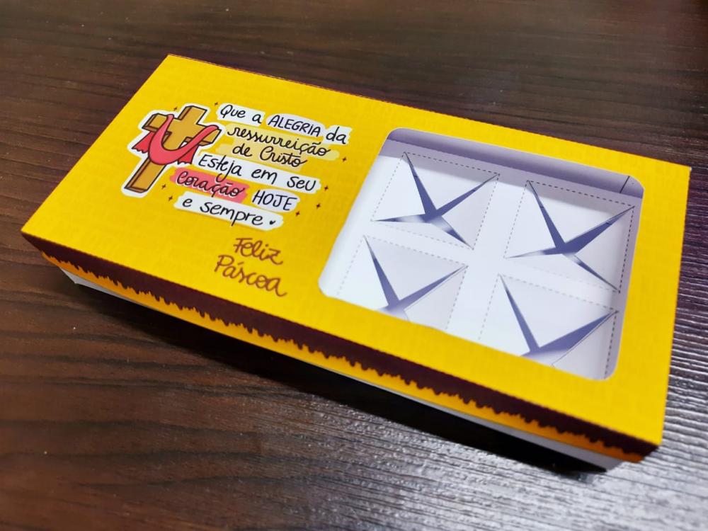 Arquivo de Corte Páscoa Caixa Barra Trufada 03  - Studio/PDF