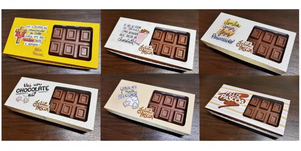 Arquivo de Corte Páscoa Kit 6 Caixa Barra Trufada  - Studio/PDF