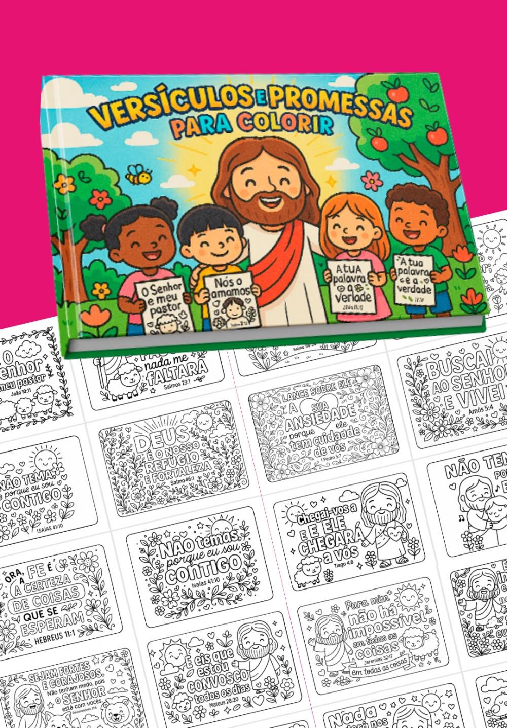 Arquivo Digital Livro de Colorir Cristão - VERSÍCULOS e PROMESS