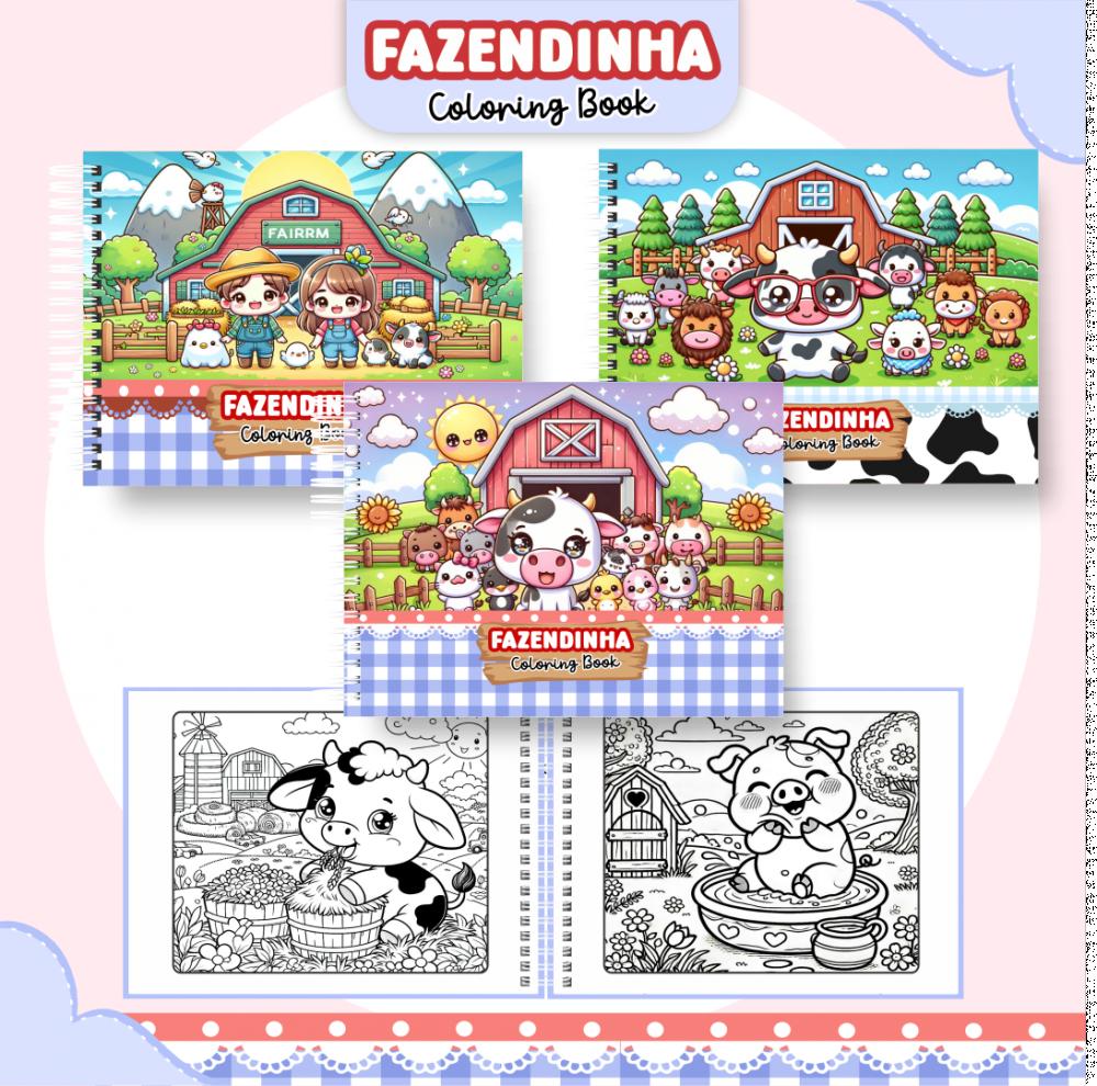 Arquivo Digital Livro de Colorir FAZENDINHA - PDF
