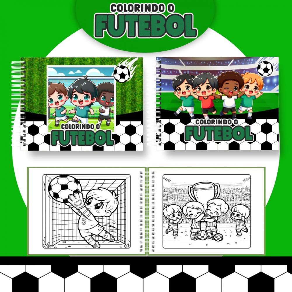 Arquivo Digital Livro de Colorir FUTEBOL 01 - PDF