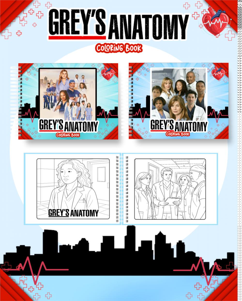 Arquivo Digital Livro de Colorir GREYS ANATOMY - PDF