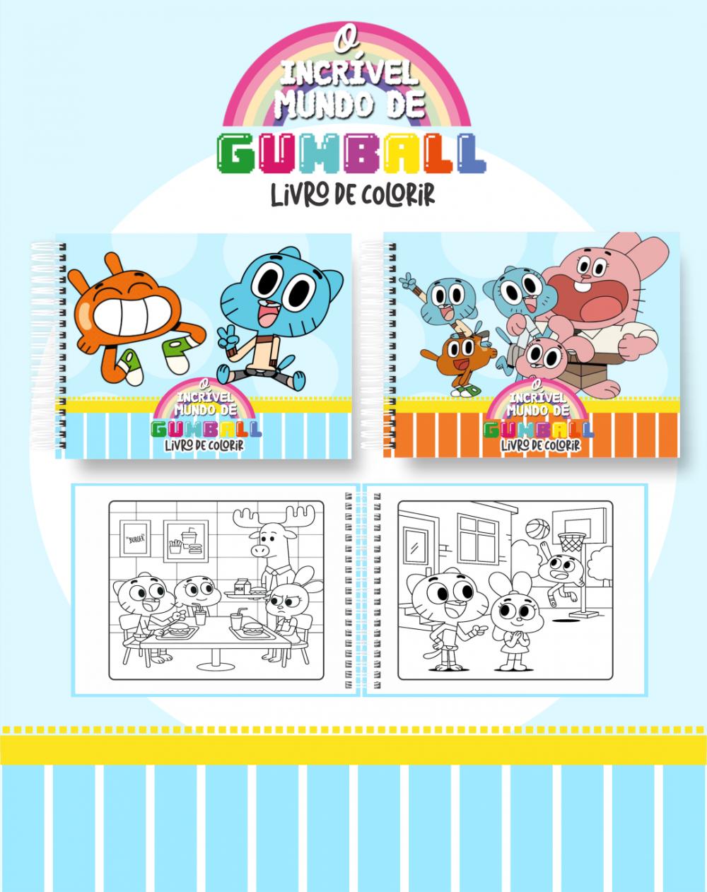 Arquivo Digital Livro de Colorir GUMBALL - PDF