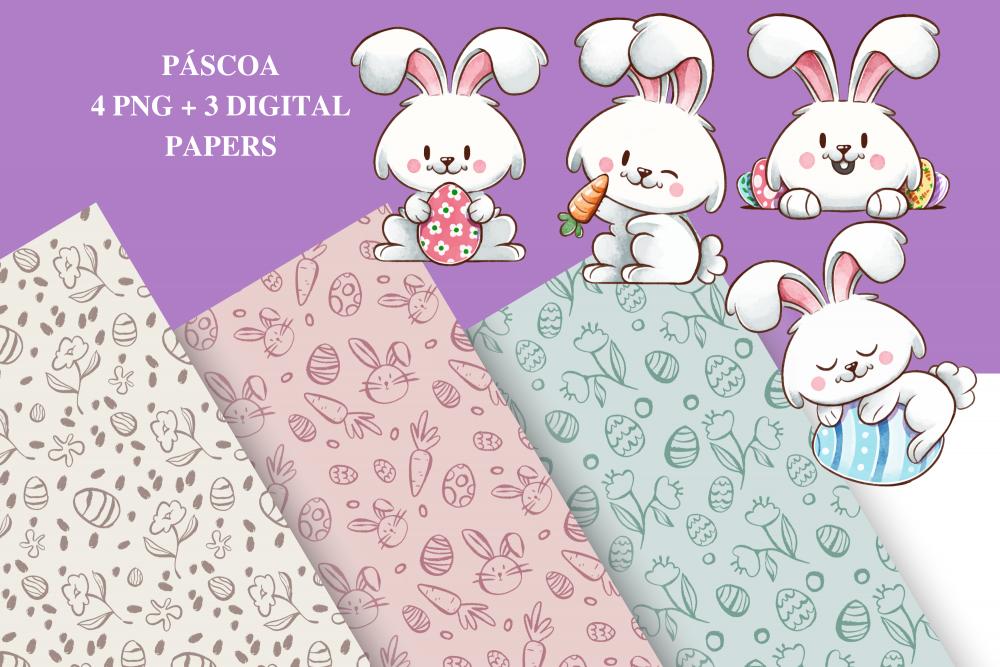 Kit Digital Png Páscoa 01