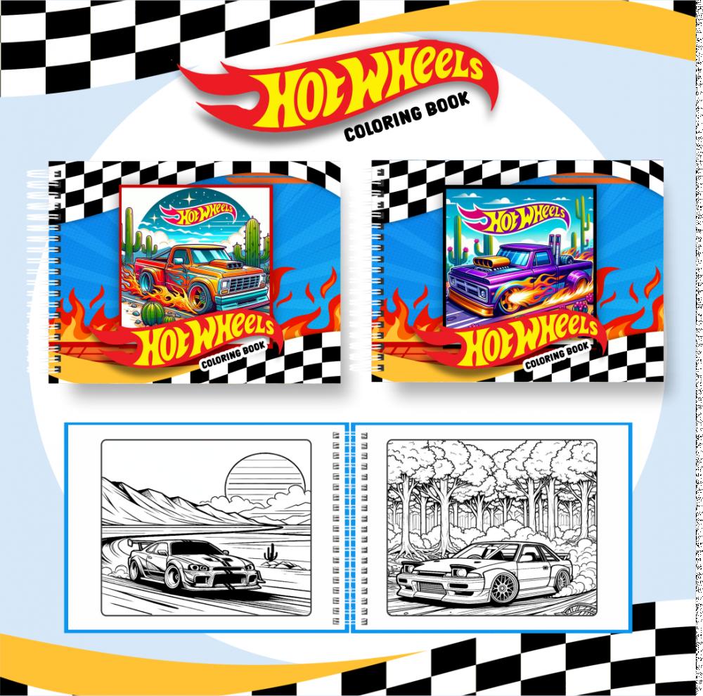 Arquivo Digital Livro de Colorir HOT WHEELS - PDF