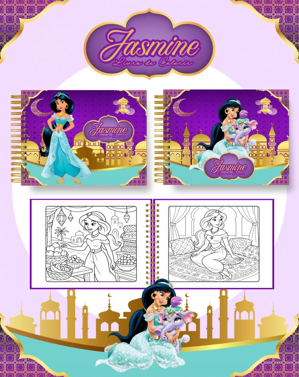 Arquivo Digital Livro de Colorir JASMINE - PDF